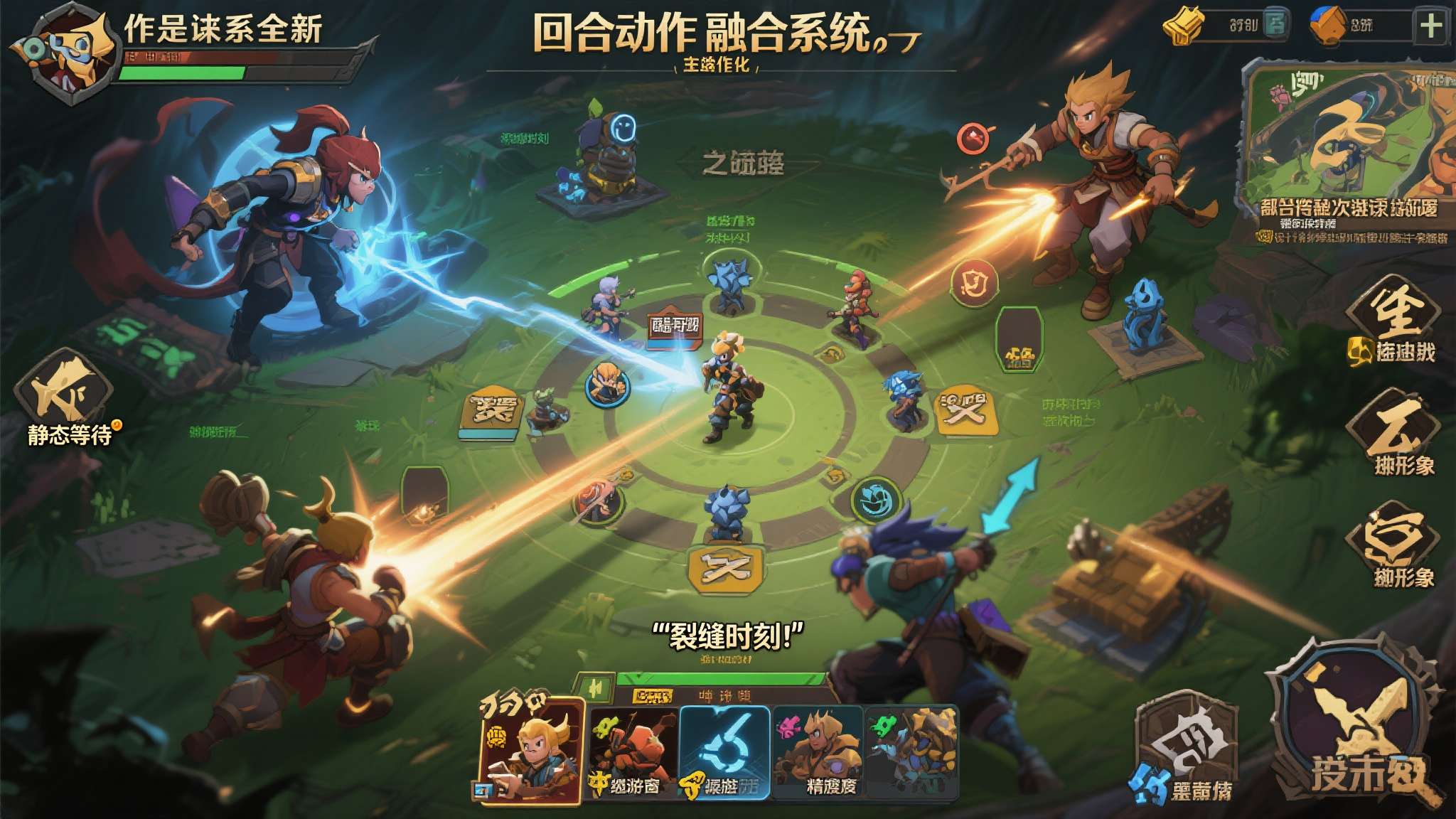 于是，一套全新的"回合动作融合系统"由此诞生。游戏的战斗流程被重新定义为：玩家在